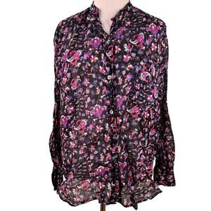 Isabel Marant Etoile Women's Floral Gamble Maria Button Up Shirt Size 36 / Small